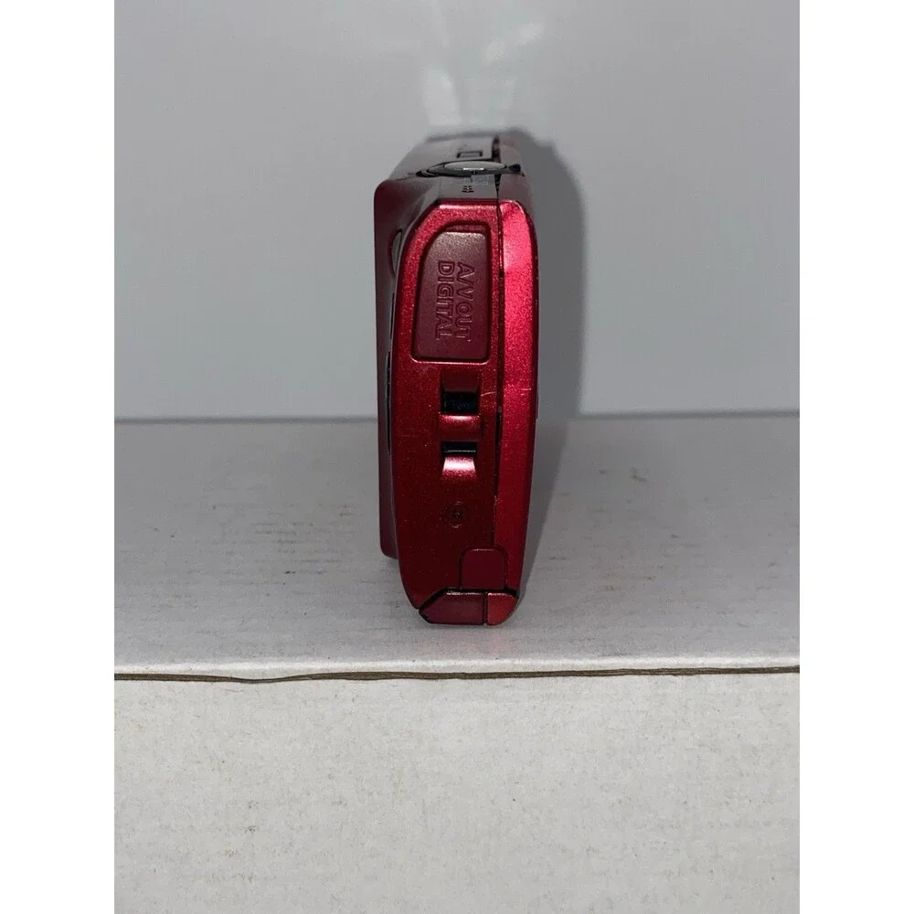 Canon PowerShot A3400 IS HD 16MP Red Digital Camera Parts/Repair w/ Battery